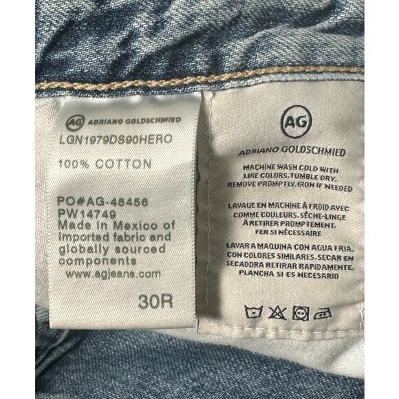 Adriano Goldschmied Alexxis High Rise Straight Vintage Jeans in 1990 Hero Sz 30 - Picture 9 of 13